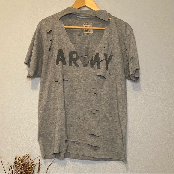 Kind Distressed Army Shirt 